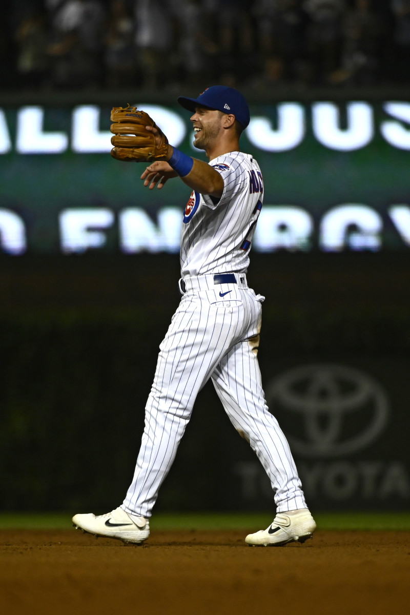Chicago Cubs shortstop Nico Hoerner at Wrigley Field in 2022. 